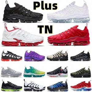 Hardloopschoenen tn plus mannen dames zwart bubblegum met dooier kersen cool grijs neon olijf pure platina donkerblauwe heren dames sporttrainers snaar