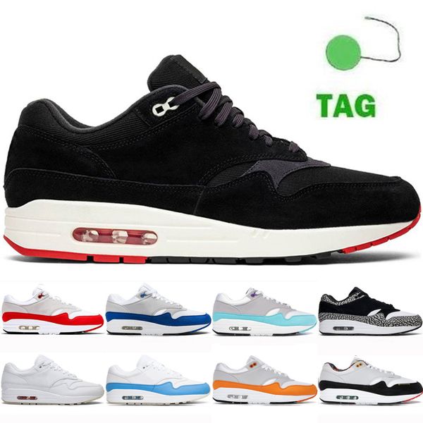 Zapatillas para correr Top Cushions 1 87 Sean Wotherspoon Hombres Mujeres Universidad Azul Londres JID Naranja Entrenadores Deportes