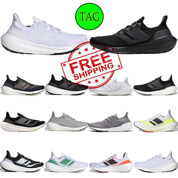 Envío gratis Ultra 21 22 Zapatos de diseño Ultraboosts Hombres Mujeres Running Zapatos Solar Ub Blanco Naranja verde solar Solar Amarillo al aire libre Trañas Tamaño 36-45