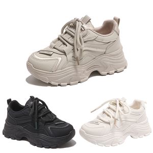 Chaussures de course femmes à lacets respirant gris couleur crème noir femmes baskets Sport baskets