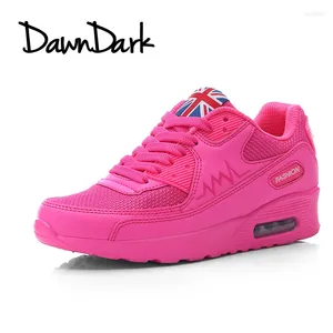 Chaussures de course Femmes Sport Walking Sneakers Printemps Été Médies Outdoor Athletic Lace Up Pink Black Female Jogging Gym