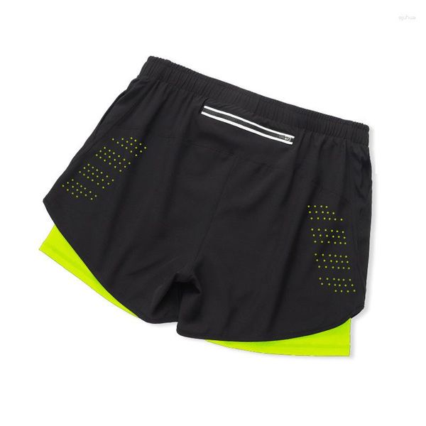 Shorts de course 2-en-1 Réfléchissant Hommes Séchage Rapide Pantalon De Survêtement Homme Gym Vêtements Football Football Maillots Cyclisme Basket Bas