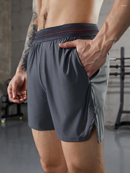 Shorts de course 2 en 1 Sport hommes Gym homme Double pont séchage rapide pantalons de Fitness Jogging Sport pantalons de survêtement