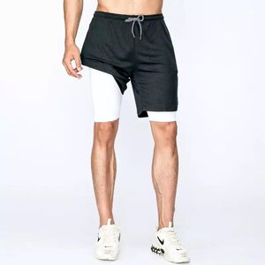 Running Shorts 2in1 broek Compression Jogging Fitness Sports Racing Zakken Binnenopleiding Atletiek Hoge kwaliteit