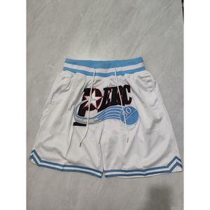 Short de course Basketball Blanc 30 Vêtements de sport avec poches zippées Taille S-XXXL Mix Match Ordre Drop Livraison Extérieur Athlétique Outd Ots68
