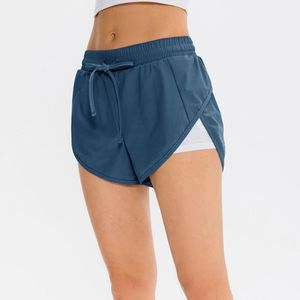 Running shorts merk dames sport ademende yoga dames fitness 2 in 1 dubbel gelaagde panty's korte strakke training leggings