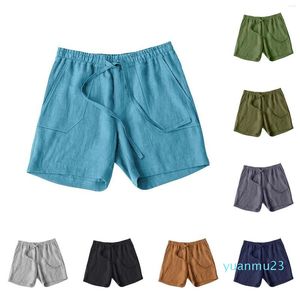 Running Shorts C Men'S Casual Sports Strand Katoen Linnen Elastiek Voor Mannen Honkbal