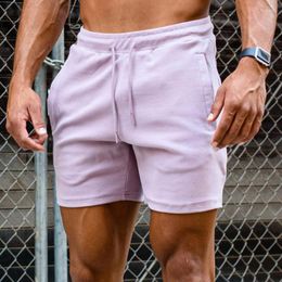 Pantalones cortos para correr Pantalones de chándal de algodón Hombres Calidad Deporte Casual Gimnasio Pantalones cortos Verano Fitness para