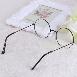 Running Shorts Lunettes Myopic Clear Blue Round Black Light Lens Retro Golden Menchristmas Kids Boy Girl Teens Style Frames Lunettes Argent