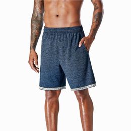 Short de course Gym Hommes Formation Fitness Sport Summer Beach Workout Jogging à séchage rapide avec poche zippée