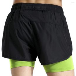 Running shorts Hoge kwaliteit Men Sport 2 In 1 Jogging Racing Training Training Training en Field Athletics Short Pants