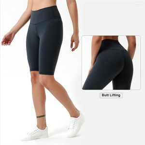 Running shorts hoge taille fietsen verborgen pocket scrunch bufashion fiets yoga broek gym leggings gym