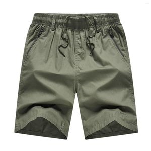 Rennen shorts mannelijke lente zomer gestreepte pocket banden bijgesneden broek atletische functionele vrachtmannen spandex heren comfortabel