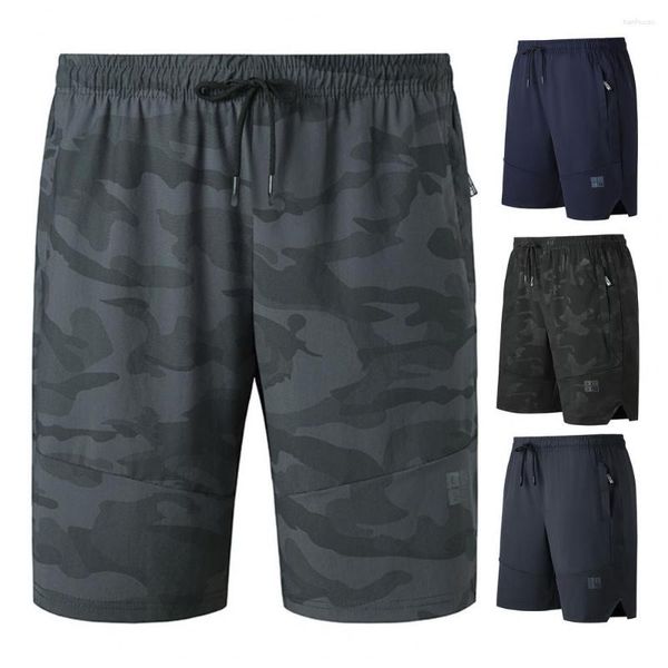 Shorts de course hommes 2023 été décontracté mode ample camouflage taille élastique pantalons courts en plein air GYM séchage rapide