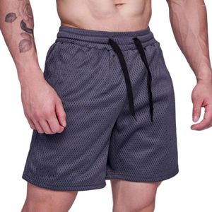 Rennen shorts mannen sport zomer gym fitness bodybuilding ademende mesh bermuda mannelijke strand pant training kleding atletiekkleding