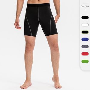 Rennen shorts mannen trainen fitness strak hoog elastisch snel droge ademende zweet leggings gym workout jogging kleding