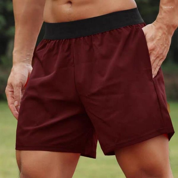 Pantalones cortos para correr para Hombre, Fitness, Yoga, verano, secado rápido, deporte para Hombre, calzoncillos atléticos para Hombre, pantalones cortos de entrenamiento para gimnasio, bañadores
