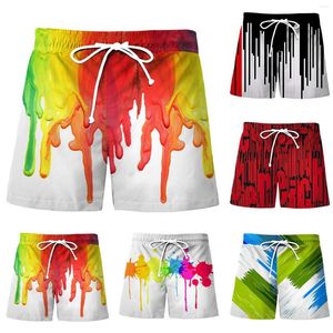 Running Shorts Heren Zomer Gradiënt Tie Dye Sport Casual Strand Paar Broek Mode Board Zwembroek