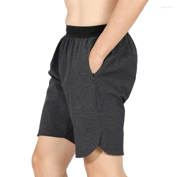 Short de course en Nylon pour hommes, poche zippée, solide, bas de haute qualité, séchage rapide, imprimé, respirant, pantalon court d'entraînement physique