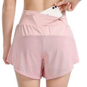 Running Shorts Summer Anti-Glare Dames Mesh Sports Training Leggings Gym Heup Fitness Panty Sportswear Bodybuilding Bottoms