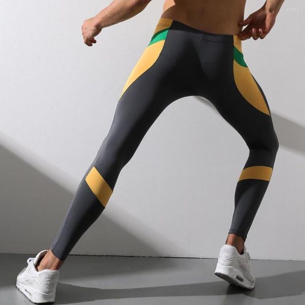 Pantalones cortos para correr Superbody 2022, calzoncillos largos para hombre, ropa interior Sexy de poliéster a la moda, camisetas interiores cálidas para invierno, mallas deportivas de retazos