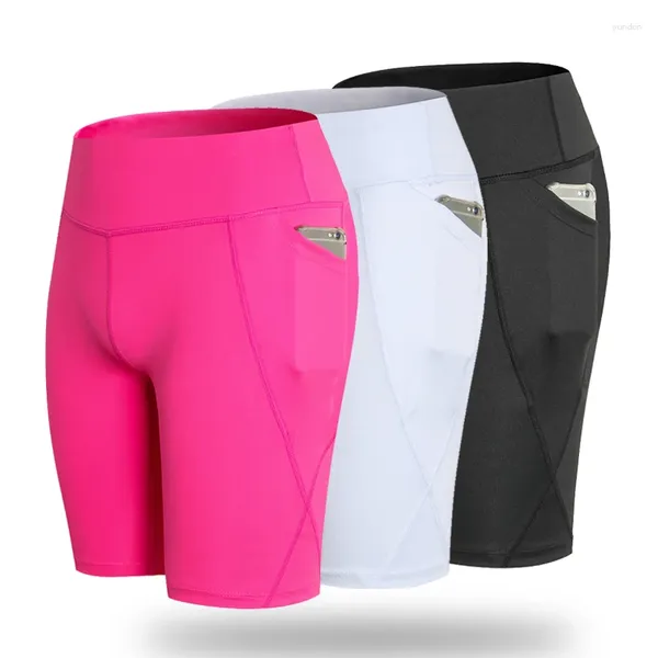 Shorts de course pour femmes, Leggings de sport taille haute, Push-Up, serrés, avec poche pour téléphone, Jogging, Fitness, Yoga, Pilate, pour filles