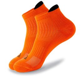 Chaussettes de course hommes sports de plein air base de serviette été respirant marathon absorption de la sueur déodorant fitness cheville 360 degrés anneau compression côté maille chaussette