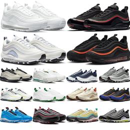 Running Sports Trainers Sneakers Chaussures Triple Stripe Black and White Bleu rouge Grey Grey Silver Green Olive Brown Orange For Men Femmes Winter Livraison gratuite Outdoors 36-45