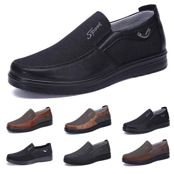 course printemps automne été gris hommes chaussures basses respirant bleu doux semelle fendue chaussures kaki foncé semelle plate hommes baskets GAI-3627