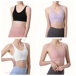 Vest Vest Bras Yoga Mujeres Entrenamiento de fitness de alto soporte Top Cushion de alta resistencia al sudor de sudor improbable Avierte de sudor transpirable