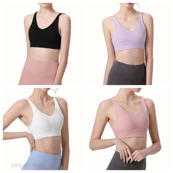 Running Vest Bras Yoga Women Fitness Training High Support Support Top Fitted Cushion High-Strong Propice-Absorbing Breathable Sports Bra Underwear
