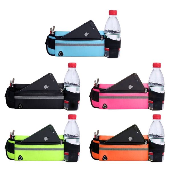 Courir Taille Sac Ceinture Multifonctionnel Étanche Sport Poche Poche Pack Antidérapant Gym s Vélo Téléphone sac 220520