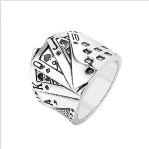 Runtao Mens Metal Ring Metal Style cool et beau sens de conception Géométrie du totem