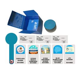 Runtz Wax Glazen Potten 5ML Container Concentraat Box Verpakking Multi Stammen Seal Stickers Etiketten Met CR Deksel