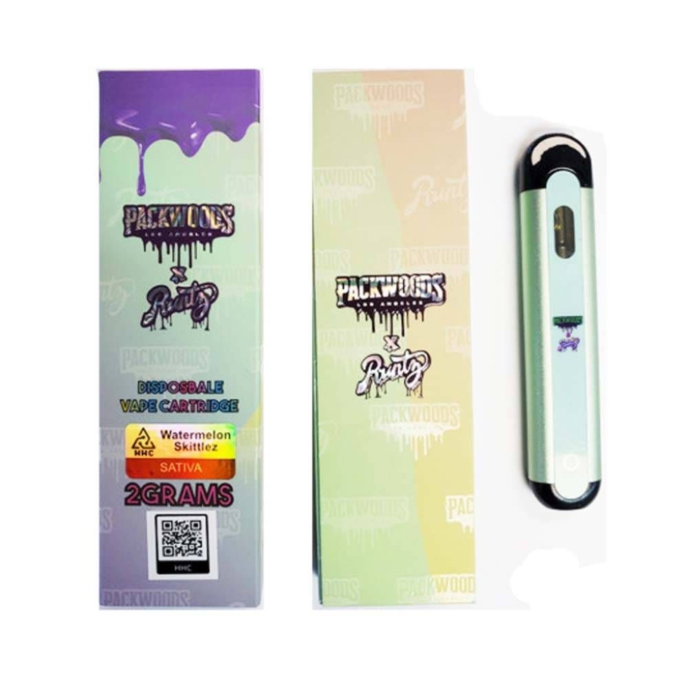 Runtz X Packwoods Runty disposable empty vape pen 2.0ML Pod e cigarette 280mAh Rechargeable Thick oil vapes cartridge