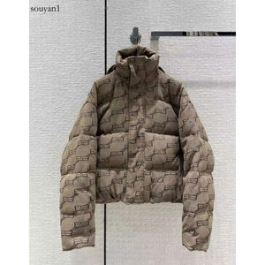 Piste vers le bas Parkas 2022 Nouveau automne Hiver Hooded Imprimé Primer Women's Coats Designer Brand Même style Extérieur 1004-2