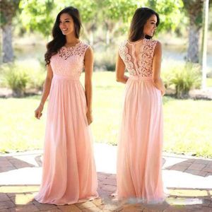 Runway-jurken A-lijn kanten chiffon avondjurken vrouwen lang o nek sluipachtige elegante formele prom bruiloft feestjurken gewaad de sohar mariage t240518