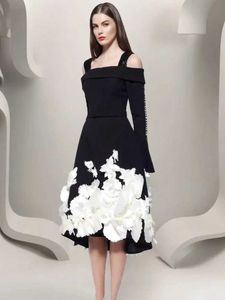 Runway-jurken balfeest formele gelegenheid knie lengte jurk voortreffelijke en elegante A-line avondjurk aangepaste jurk 2024