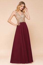 Runway -jurken Bourgondië Sexy dp v nek kanten bordeaux lange avondjurken elegante backless appliques a line formeel feest prom jurken vestidos y240426