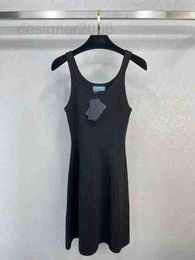 Runway -jurken Designer 2023 Nieuwe Spring Summer Fashion Brand Same Style Dress Milan Dres 050s