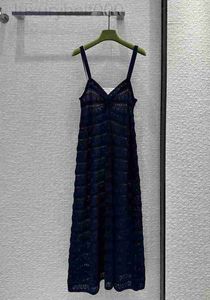 Robes de piste Designer Milan Dress 2023 Nouvel été Automne Spaghetti Strap Fashion Brand Se Style EZFQ
