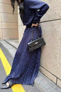 Runway jurken Designer Dameshemd gecombineerd met half rok bloemencamouflage bedrukte stof/bovenlichaam reducerende leeftijd en afslank/genereus/zeer goede pasvorm 405 CZ1J