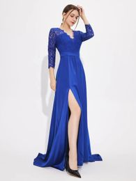 Runway jurken prachtige blauwe satijn prom homecoming jurken avond feestjurk elegante bordeaux dame volledige lengte gewaad de soiree cocktailrok 230210