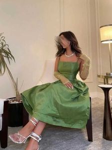 Robes de piste Green Soirée Robe de soirée sans bretelles Long Fit Slim Fit Backles Back Robe Saudi Arabie Mariage Forme Robe de fête 2024 NOUVEAU