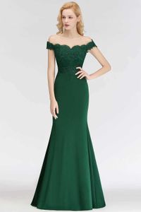 Runway -jurken sexy van de schouderavondjurken voor vrouwen 2023 Elegante zeemeermin formeel feest prom jurk lange maxi vestidos mobe de soir t240518