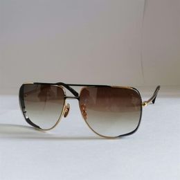 Runway – lunettes de soleil de minuit pour hommes, dégradé de marron doré, lunettes de soleil spéciales, Vintage, vêtements pour les yeux avec Box3190