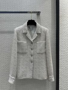Piste vestes féminines 2024 Nouveau coulé de printemps couche à manches longues marques de style manteaux de style manteaux 0301-7