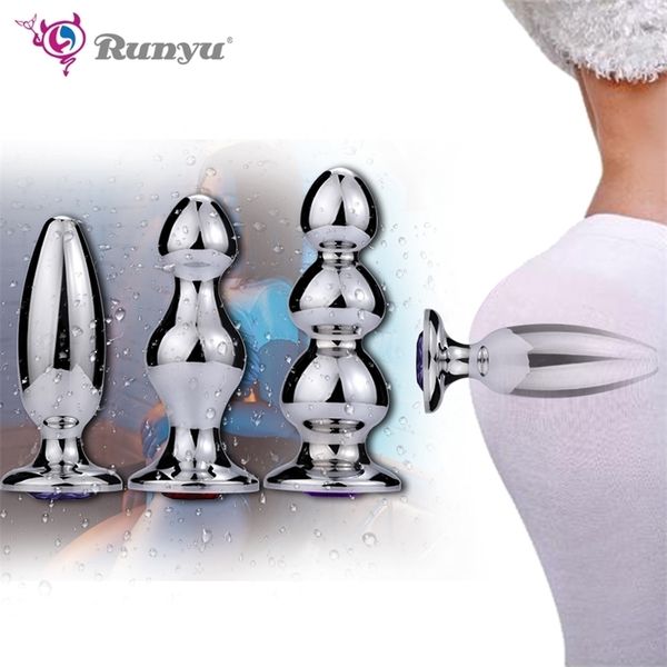 Runyu Adulte Grand Anal Sex Toys Énorme Taille Butt Plugs Massage De La Prostate Pour Hommes Femelle Anus Expansion Stimulateur Big Anal Perles 220530