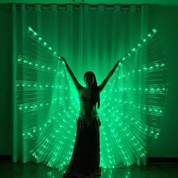 Ruoru Belly Dance LED Butterfly Wings Party Festival Fluorescen ISIS Wings Belly Dancing Carnival Shows Halloween