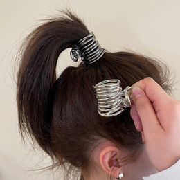 Ruoshui vrouw luxe metalen ring ontwerp haarklauwen barrettes haarspelden meisjes paardenstaart haar clips haargrip dames haaraccessoires